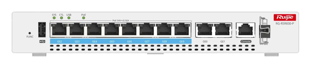 Ruijie RG-RSR830-P 10 Port Gigabit PoE Mobil Router görsel 2