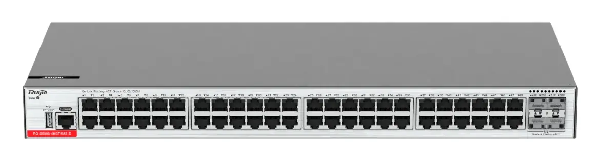Ruijie RG-S5000-48GT4MS-E 48 Port Gigabit 4×2.5G SFP L2+ Yönetilebilir Switch