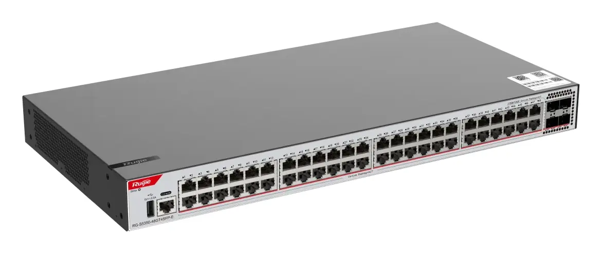 Ruijie RG-S5350-48GT4SFP-E 48 Port Gigabit 4×SFP L3 Yönetilebilir Switch görsel 2