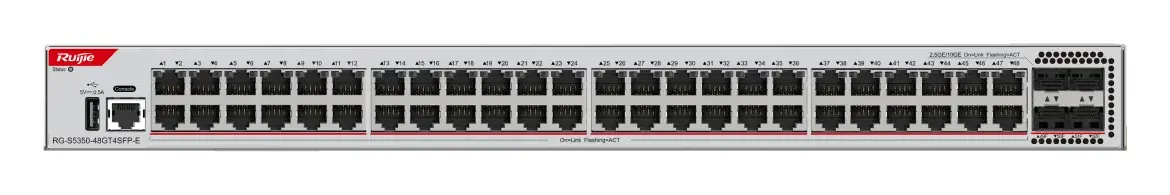 Ruijie RG-S5350-48GT4SFP-E 48 Port Gigabit 4×SFP L3 Yönetilebilir Switch görsel 3