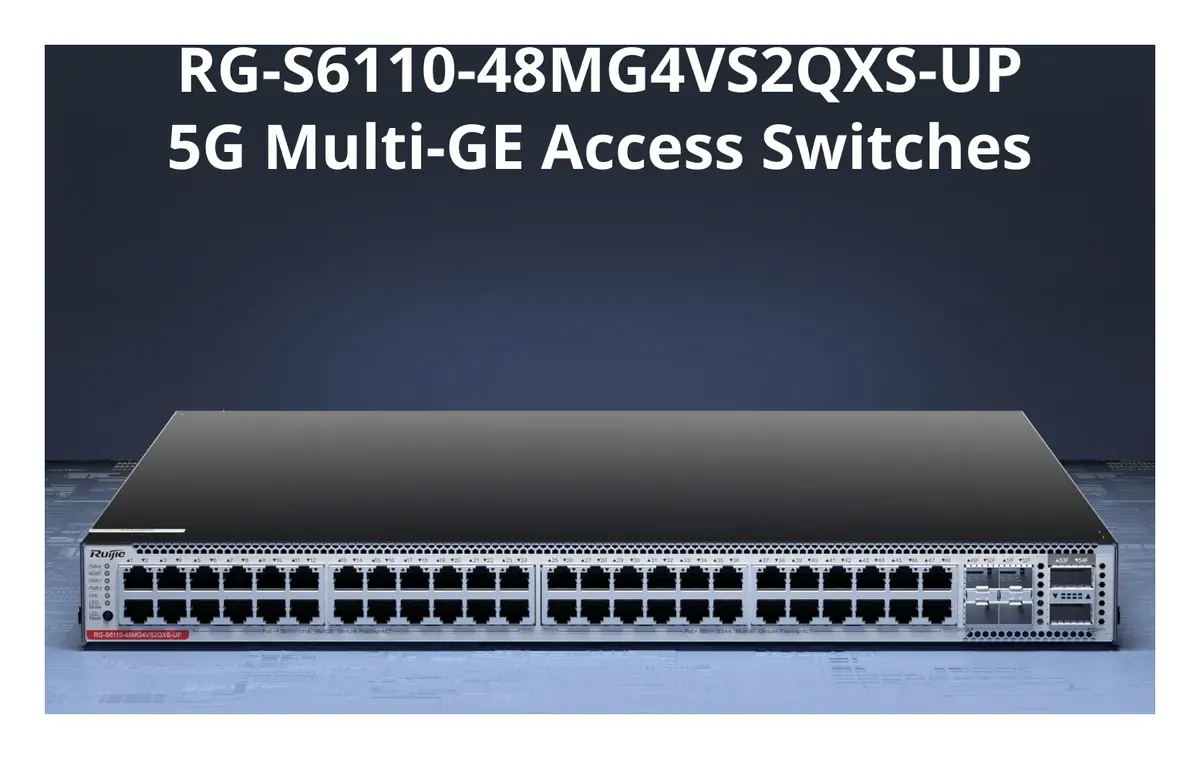 Ruijie RG-S6110-48MG4VS2QXS-UP 48 Port 5G Multi-Gigabit PoE++ 4×25G SFP28 2×40G QSFP+ Yönetilebilir Switch görsel 2