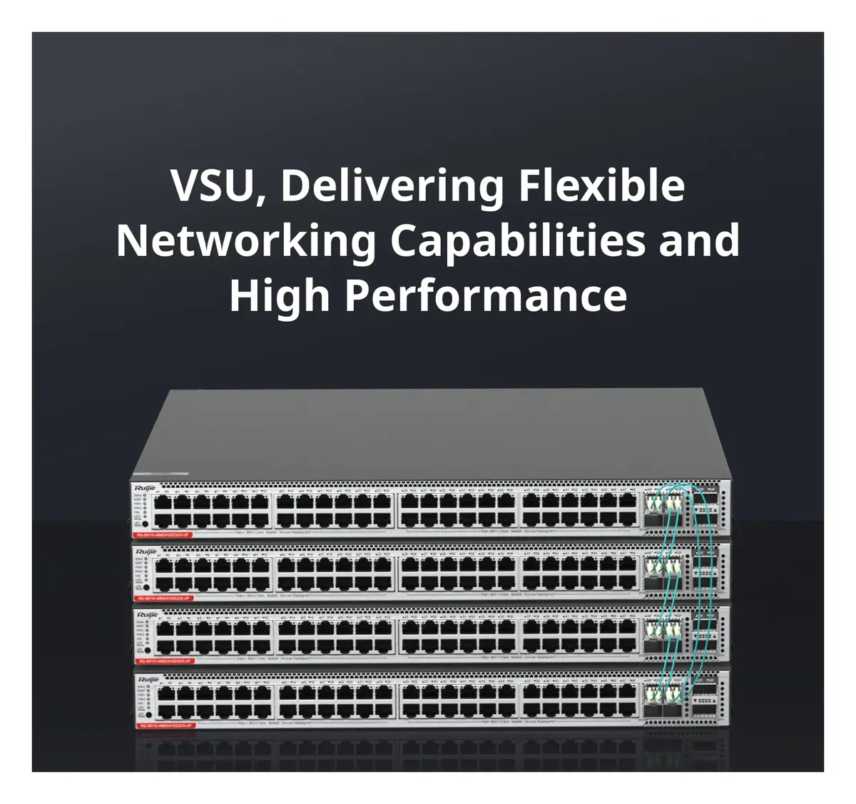 Ruijie RG-S6110-48MG4VS2QXS-UP 48 Port 5G Multi-Gigabit PoE++ 4×25G SFP28 2×40G QSFP+ Yönetilebilir Switch görsel 4