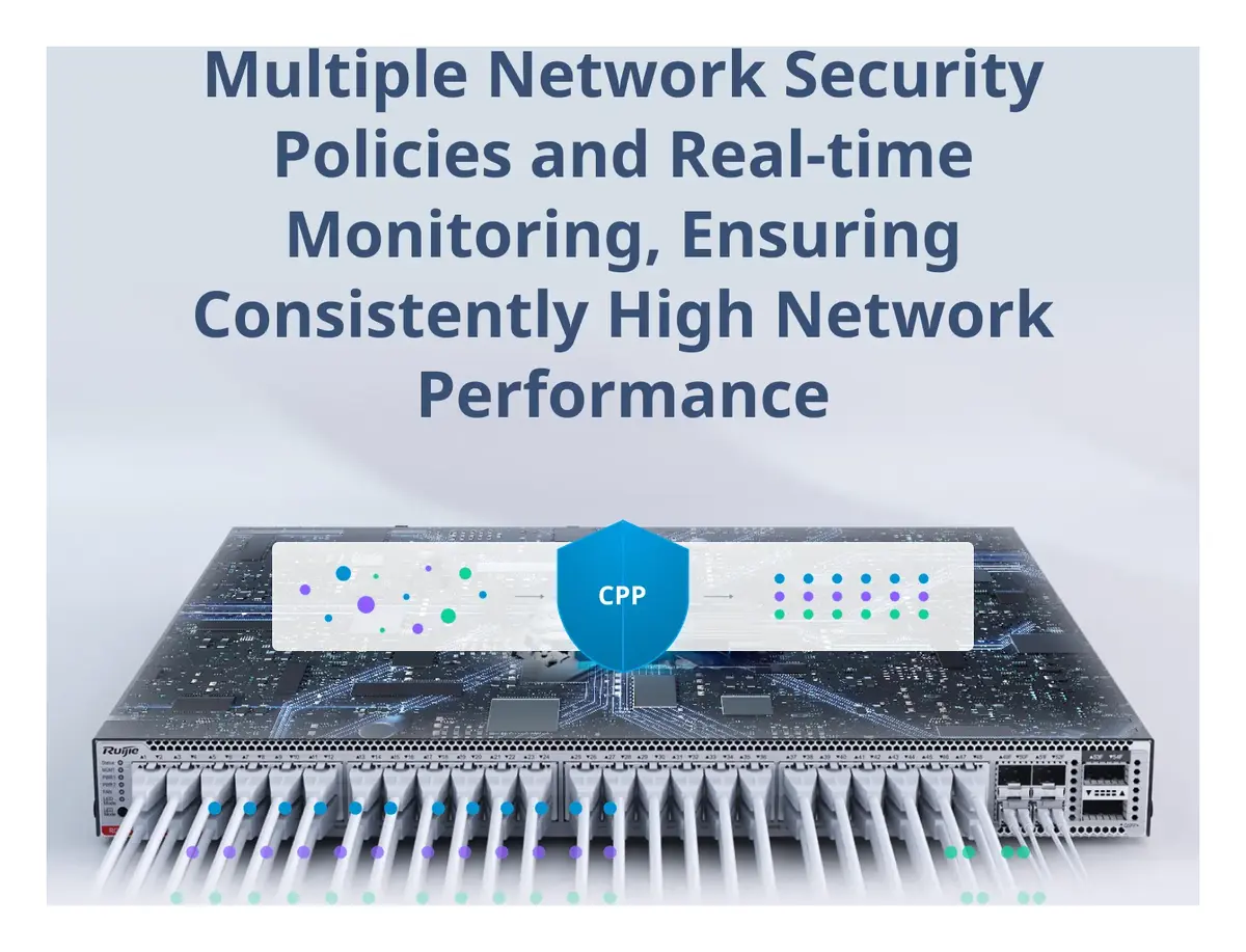 Ruijie RG-S6110-48MG4VS2QXS-UP 48 Port 5G Multi-Gigabit PoE++ 4×25G SFP28 2×40G QSFP+ Yönetilebilir Switch görsel 5