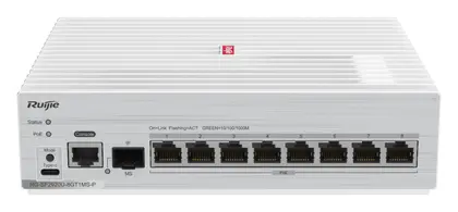 Ruijie RG-SF2920-8GT2MG2XS 8 Port Gigabit 2×2.5G 2×10G SFP+ Yönetilebilir Switch