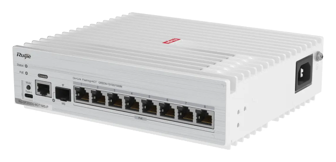 Ruijie RG-SF2920-8GT2MG2XS 8 Port Gigabit 2×2.5G 2×10G SFP+ Yönetilebilir Switch görsel 2