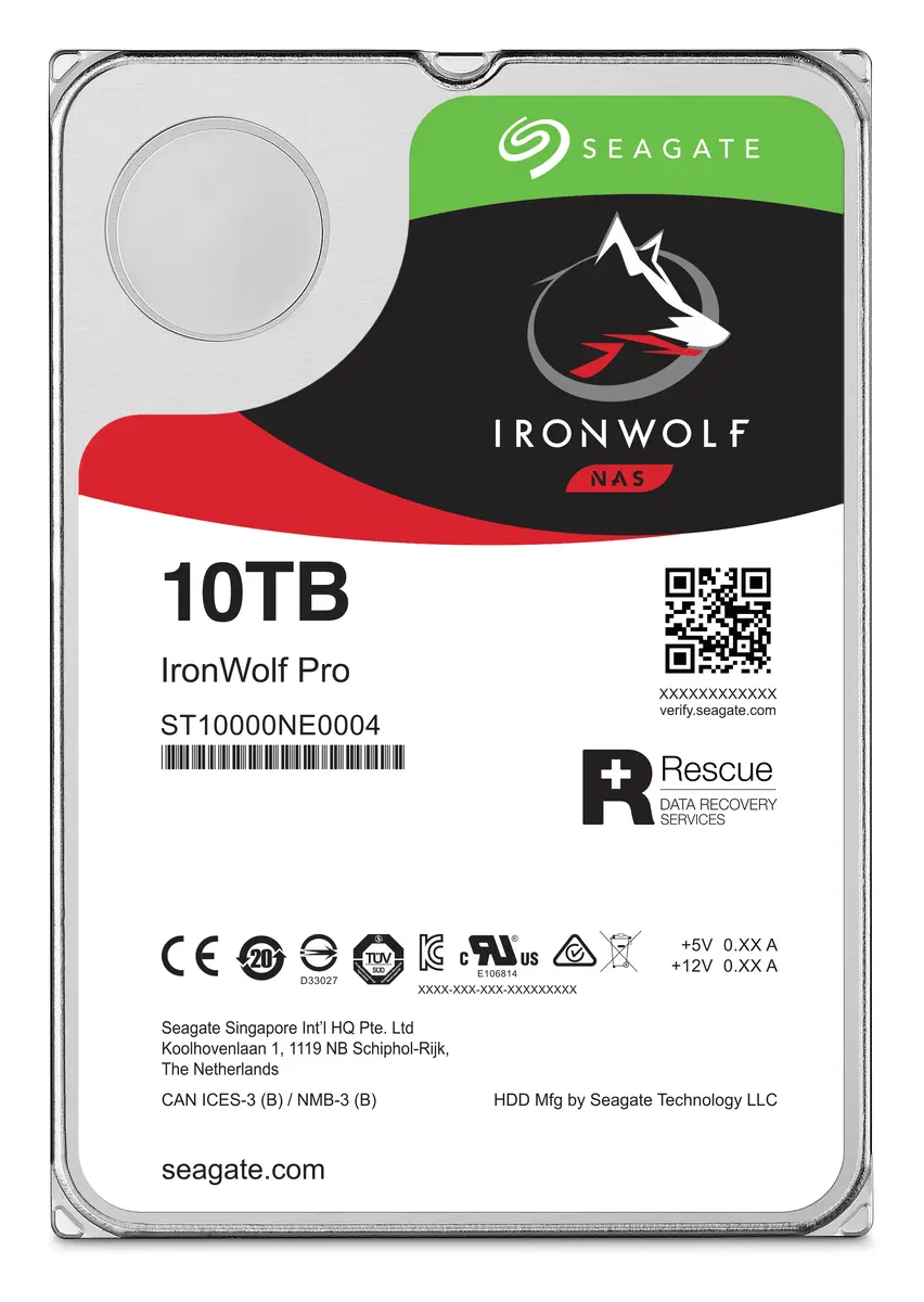 Seagate IronWolf Pro 10TB 3.5" SATA NAS Diski (ST10000NT001) görsel 4