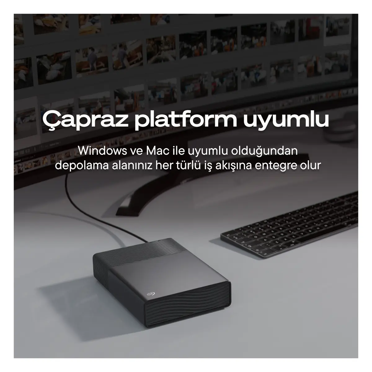 Seagate One Touch Desktop 20TB Uzay Grisi Harici Disk (STNB20000400) — görsel 3