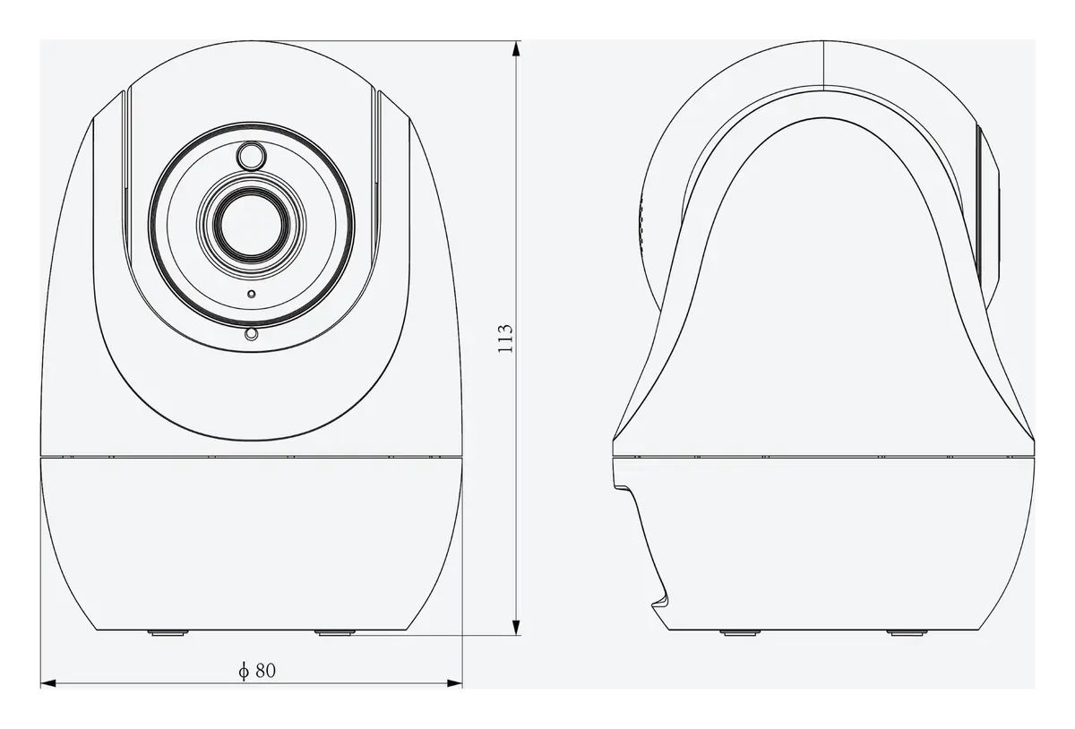 Tiandy TC-H332N 9DB-4 3MP 4mm Akıllı Çift Işık Wi-Fi PT Kamera — görsel 4