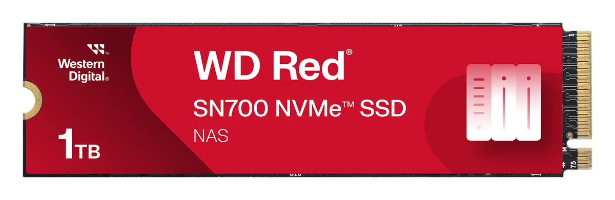 WD Red SN700 1TB M.2 2280 NVMe PCIe Gen3 SSD (WDS100T1R0C)