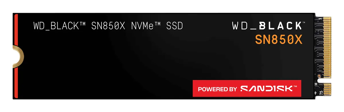 WD_BLACK SN850X 1TB M.2 2280 NVMe PCIe Gen4 SSD (WDS100T2X0E)