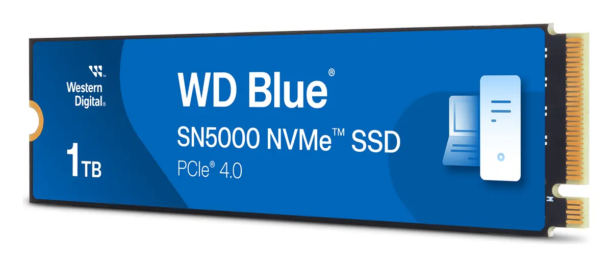 WD Blue SN5000 1TB M.2 2280 NVMe PCIe Gen4 SSD (WDS100T4B0E) görsel 2