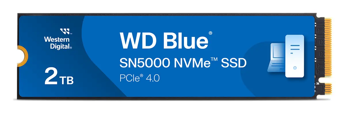 WD Blue SN5000 2TB M.2 2280 NVMe PCIe Gen4 SSD (WDS200T4B0E)
