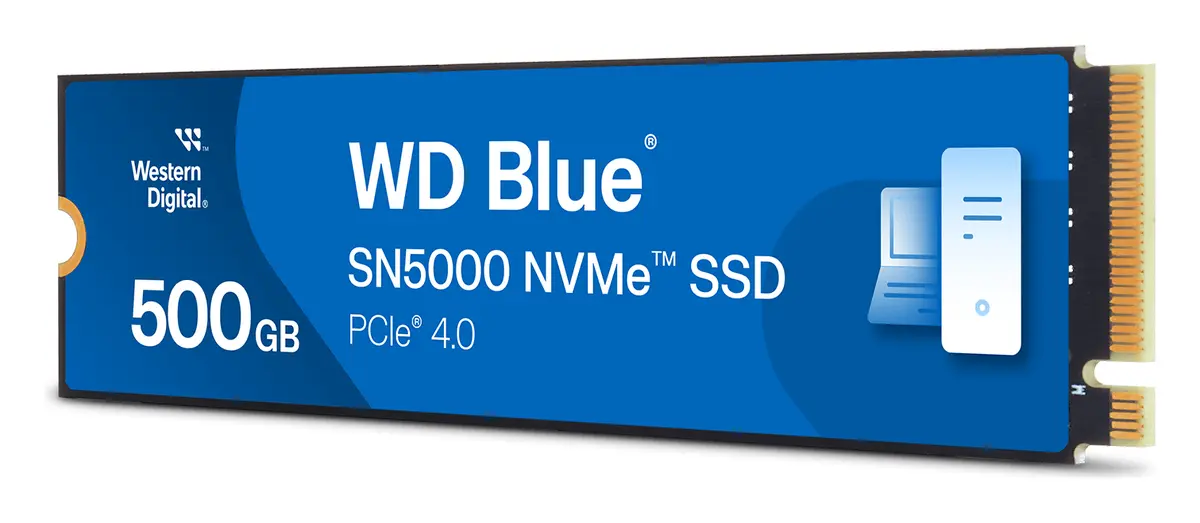 WD Blue SN5000 500GB M.2 2280 NVMe PCIe Gen4 SSD (WDS500G4B0E) görsel 2