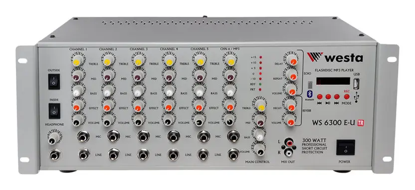 Westa WS-6300-E-U-TR 100V Mikser Amfi